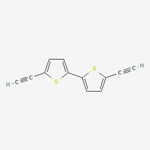 5,5'-Diethynyl-2,2'-bithiophene chemical structure (CAS 139896-68-7)
