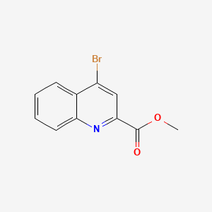 Methyl 4-bromoquinoline-2-carboxylate chemical structure (CAS 139896-91-6)