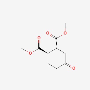 trans-Dimethyl 4-oxocyclohexane-1,2-dicarboxylate chemical structure (CAS 13991-44-1)