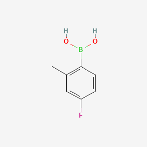 2-Methyl-4-fluorophenylboronic acid chemical structure (CAS 139911-29-8)