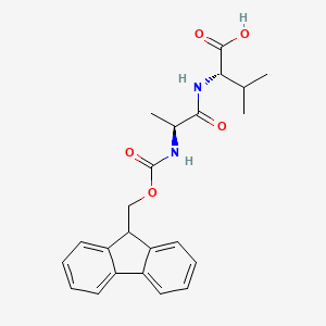 (((9H-Fluoren-9-yl)methoxy)carbonyl)-L-alanyl-L-valine chemical structure (CAS 139928-72-6)