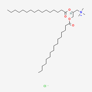 N,N,N-Trimethyl-2,3-bis(palmitoyloxy)propan-1-aminium chloride chemical structure (CAS 139984-36-4)