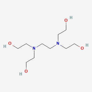 N,N,N,N-Tetrakis(2-hydroxyethyl)ethylenediamine chemical structure (CAS 140-07-8)