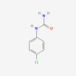1-(4-Chlorophenyl)urea chemical structure (CAS 140-38-5)