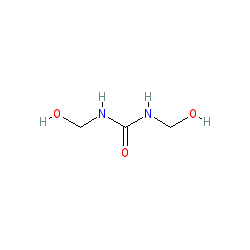 N,N'-Bis(hydroxymethyl)urea chemical structure (CAS 140-95-4)