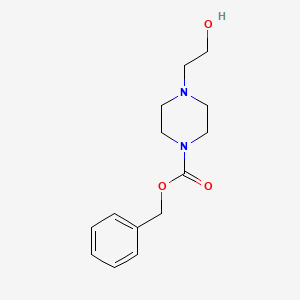Benzyl 4-(2-hydroxyethyl)piperazine-1-carboxylate chemical structure (CAS 14000-67-0)