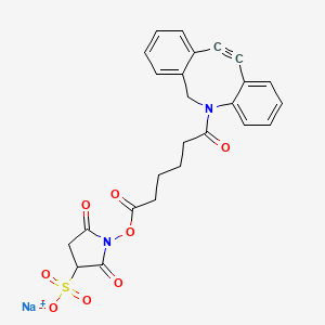 Dbco-sulfo-nhs ester chemical structure (CAS 1400191-52-7)