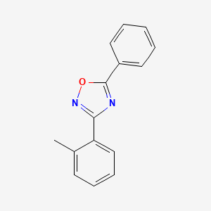 5-Phenyl-3-(o-tolyl)-1,2,4-oxadiazole chemical structure (CAS 1400191-58-3)