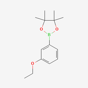 2-(3-Ethoxyphenyl)-4,4,5,5-tetramethyl-1,3,2-dioxaborolane chemical structure (CAS 1400274-77-2)
