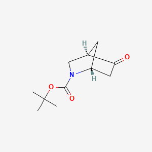 tert-Butyl (1R,4R)-5-oxo-2-azabicyclo[2.2.1]heptane-2-carboxylate chemical structure (CAS 1400808-00-5)