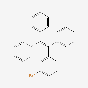 (2-(3-Bromophenyl)ethene-1,1,2-triyl)tribenzene chemical structure (CAS 1400890-62-1)
