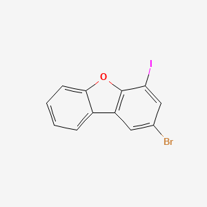 2-Bromo-4-iododibenzo[b,d]furan chemical structure (CAS 1401068-25-4)