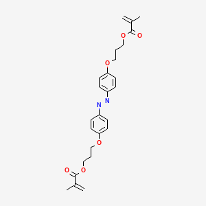 ((Diazene-1,2-diylbis(4,1-phenylene))bis(oxy))bis(propane-3,1-diyl) bis(2-methylacrylate) chemical structure (CAS 1401089-24-4)