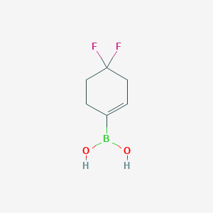 (4,4-Difluorocyclohex-1-en-1-yl)boronic acid chemical structure (CAS 1401165-15-8)