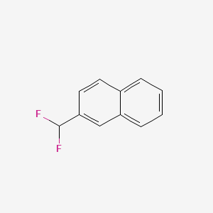 2-(Difluoromethyl)naphthalene chemical structure (CAS 140135-76-8)