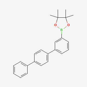 2-([1,1':4',1''-Terphenyl]-3-yl)-4,4,5,5-tetramethyl-1,3,2-dioxaborolane chemical structure (CAS 1401577-23-8)