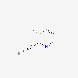 2-Ethynyl-3-fluoropyridine chemical structure (CAS 1401685-43-5)
