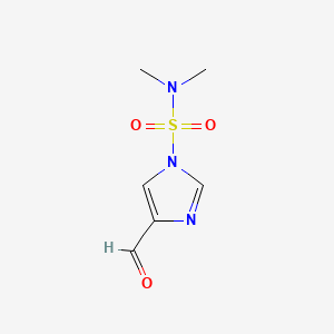 4-Formyl-N,N-dimethyl-1H-imidazole-1-sulfonamide chemical structure (CAS 140174-48-7)