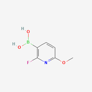 (2-Fluoro-6-methoxypyridin-3-yl)boronic acid chemical structure (CAS 1402238-30-5)