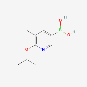 (6-Isopropoxy-5-methylpyridin-3-yl)boronic acid chemical structure (CAS 1402238-33-8)