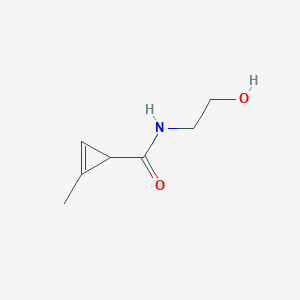 N-(2-Hydroxyethyl)-2-methylcycloprop-2-ene-1-carboxamide chemical structure (CAS 1402265-29-5)
