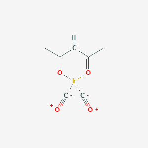 (Acetylacetonato)dicarbonyliridium(I) chemical structure (CAS 14023-80-4)