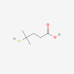 4-Mercapto-4-methylpentanoic acid chemical structure (CAS 140231-31-8)