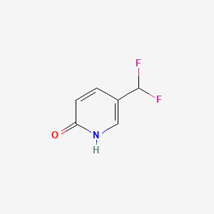 5-(Difluoromethyl)pyridin-2(1H)-one chemical structure (CAS 1402550-75-7)