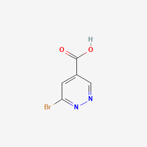 6-Bromopyridazine-4-carboxylic acid chemical structure (CAS 1402665-33-1)
