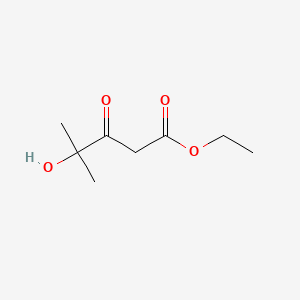 Ethyl 4-hydroxy-4-methyl-3-oxopentanoate chemical structure (CAS 1402731-34-3)