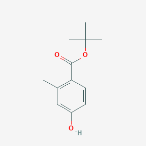 tert-Butyl 4-hydroxy-2-methylbenzoate chemical structure (CAS 1402936-02-0)