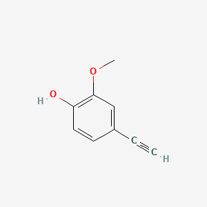 4-Ethynyl-2-methoxyphenol chemical structure (CAS 14031-76-6)