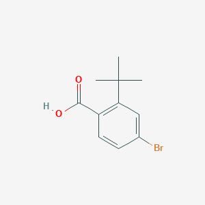 4-Bromo-2-(tert-butyl)benzoic acid chemical structure (CAS 14034-99-2)