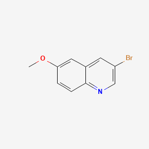 3-Bromo-6-methoxyquinoline chemical structure (CAS 14036-96-5)