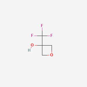 3-(Trifluoromethyl)oxetan-3-ol chemical structure (CAS 1403676-72-1)