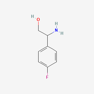 2-Amino-2-(4-fluorophenyl)ethanol chemical structure (CAS 140373-17-7)