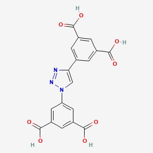 5,5'-(1H-1,2,3-Triazole-1,4-diyl)diisophthalic acid chemical structure (CAS 1403744-65-9)