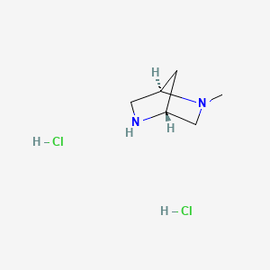 (1R,4R)-5-Methyl-2,5-diazabicyclo-[2.2.1]heptane dihydrochloride chemical structure (CAS 1403763-25-6)