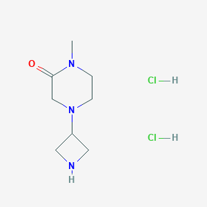 4-(Azetidin-3-yl)-1-methylpiperazin-2-one dihydrochloride chemical structure (CAS 1403766-76-6)