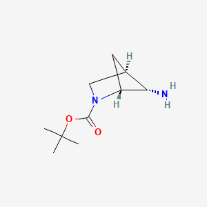 (1R,4R,5S)-rel-tert-Butyl 5-amino-2-azabicyclo[2.1.1]hexane-2-carboxylate chemical structure (CAS 1403766-80-2)