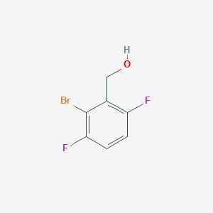(2-Bromo-3,6-difluorophenyl)methanol chemical structure (CAS 1404115-38-3)