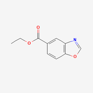 Ethyl benzo[d]oxazole-5-carboxylate chemical structure (CAS 1404370-64-4)