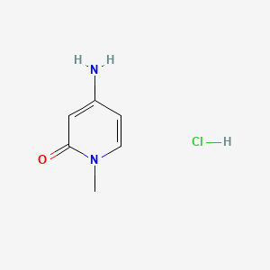 4-Amino-1-methylpyridin-2(1H)-one hydrochloride chemical structure (CAS 1404373-78-9)