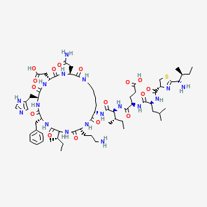 Bacitracin chemical structure (CAS 1405-87-4)