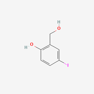 2-(Hydroxymethyl)-4-iodophenol chemical structure (CAS 14056-07-6)