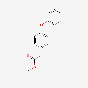 Ethyl 2-(4-phenoxyphenyl)acetate chemical structure (CAS 14062-26-1)