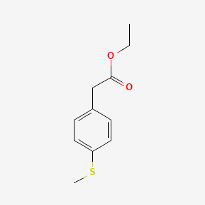Ethyl 2-(4-(methylthio)phenyl)acetate chemical structure (CAS 14062-27-2)