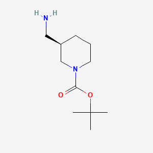 (R)-1-Boc-3-(Aminomethyl)piperidine chemical structure (CAS 140645-23-4)