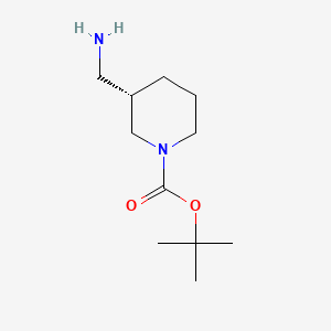 tert-Butyl (S)-3-(aminomethyl)piperidine-1-carboxylate chemical structure (CAS 140645-24-5)