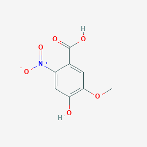 4-Hydroxy-5-methoxy-2-nitrobenzoic acid chemical structure (CAS 140647-01-4)